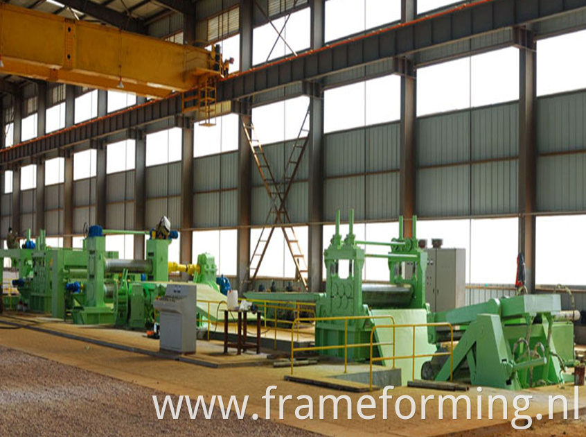 Metal slitting production line